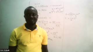 Equations of linear motion.