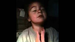 4 yr. old Kamryn singing Texas Tech Fight Song