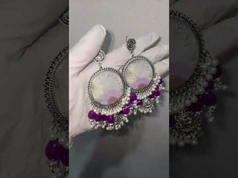 Handmade Resin Jhumka | Customized Resin Jewelry Trending 2025 | Resin Earrings Design