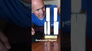 Strong magnet creates force field #physics #science #magnet