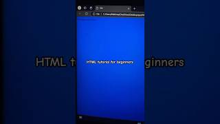 HTML tutorial for beginners #coding #codingchannel #goviral #html #htmltutorial #htmlcss #subscribe