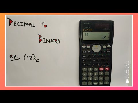 Decimal To Binary Conversion Using Calculator {fx-991MS}