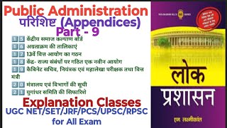 UGC NETPAPER-2PUBLICADMINISTRATION/परिशिष्ट/part-9#mlkbook#net2024 #publicadministrationpaper #local