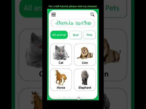 Animal sound app UI/UX design and prototype in PowerPoint. #shorts #powerpoint #uidesign #animals