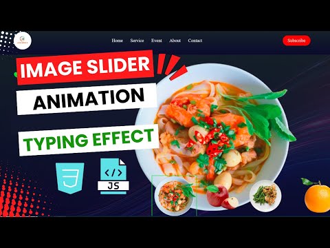 Image Slider With Typing Effect Animation Using CSS & JavaScript