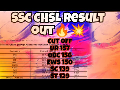 SSC CHSL Result Out🔥💥🥰 ( UR 157) #chsl  #cgl #ssc #testbook  #adityaranjansirmaths #sscgd
