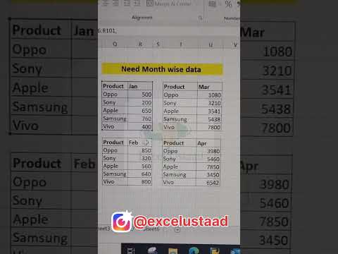 👉Hstack use in Excel  😀 #excel #shorts  #shortsvideo #reelsinstagram #reels  #fresherjobs #mncjobs