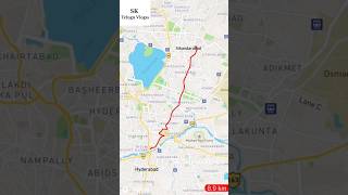 Hyd city bus route 1 |secunderabad to Afzalgunj |#hyderabad #travel #secunderabad #rtc #news #map