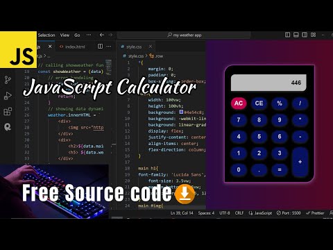 Creating a Calculator using HTML, CSS & JavaScript  #digitalcalculator #javascript