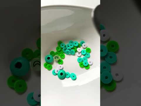 Making a green and teal bracelet #bracelet #diy
