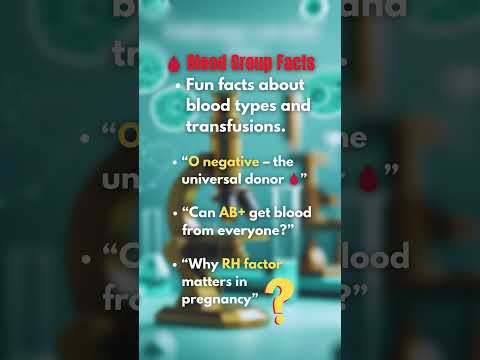 🩸 Blood Group Facts Fun  | Answer this ?