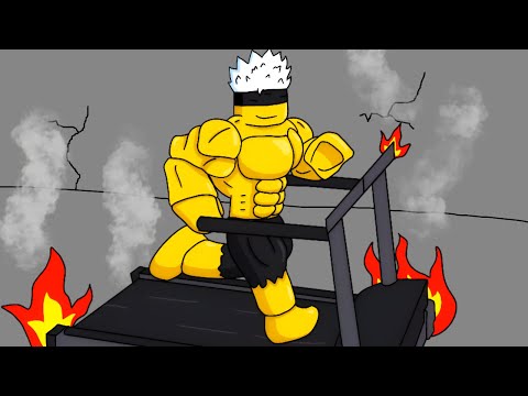 I Broke The Treadmill In Roblox Gym League