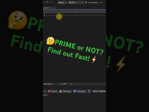 🧪 Prime Number Logic in C# with Just One Loop