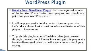 Gravity Form WordPress Plugin: One Of The Top WordPress Contact Form Plugin