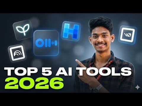TOP 5 BEST AI TOOLS || THESE 5 AI TOOLS ARE INSANE IN 2026 — Save Hours of Work Instantly! 🚀