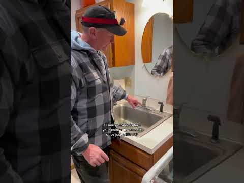 How to prevent frozen pipes in just 20 seconds!!!