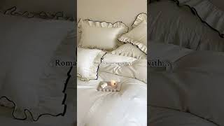 Romanticize your space #dreambedding #romanticizelife #cozyroom #aestheticroomdecor