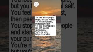Losing People, Finding Yourself #personalgrowth #growth #mindset #innerpeace #selfimprovement