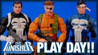 PLAY DAY! Marvel Legends Punisher and Nick Fury Gamerverse Review and Customizing!