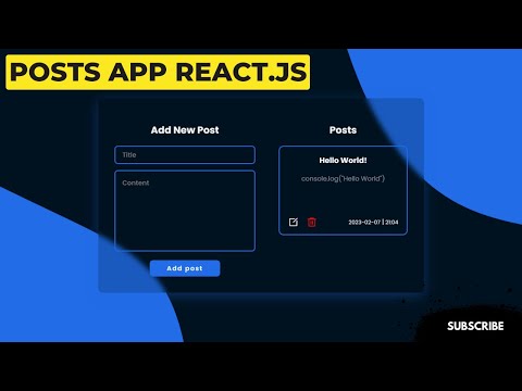 Posts App 💻📑  React.js (user Authentication with JWT Token)