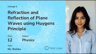 Refraction and Reflection of Plane Waves using Huygens Principle | Class 12 Physics | Wave Optics