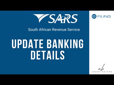 Banking details tutorial | SARS eFiling Tutorial