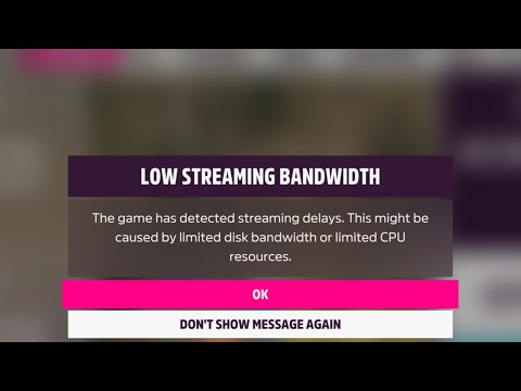 low streaming bandwidth forza horizon 5