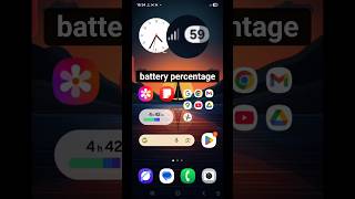 show battery 🔋 percentage in #samsungdevice