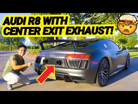 Audi R8 V10 Plus with CENTER EXIT EXHAUST Sounds EPIC! (Full Driving Review)