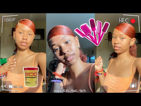 Sleek Side Part Bun + Edges Tutorial