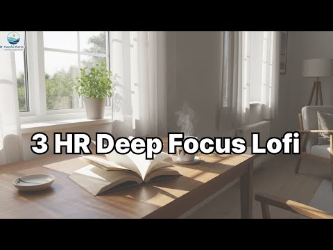 3 HOURS Calm Lofi 🍵 Gentle Instrumental for Deep Focus, Study, Work, Rest, and Reading