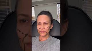 Thread Lift Transformation! ✨ What do you think? 🥰 Watch to the end to see the before and after!