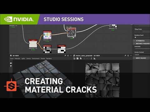 Creating Material Cracks in Adobe Substance Designer w/ Javier Perez | NVIDIA Studio Session