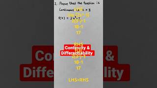 Maths Class 12th, Continuity and Differentiability, Prove that the function is Continuous ...