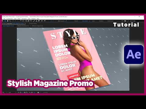 Stylish Magazine Promo After Effects Tutorial