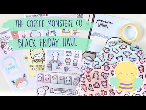 🛍️ TheCoffeeMonsterzCo Black Friday 🛍️ and Sticker Haul