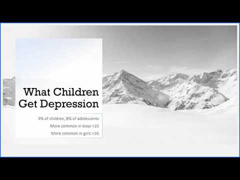 Depression in Children - Weekly Webinar