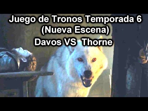 Juego de Tronos Temporada 6 (Nueva Escena) Davos vs Thorne (MGSeries)