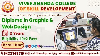 🎨 Diploma in Graphic & Web Design Course | 2 Years | Vivekananda College of Skill Development
