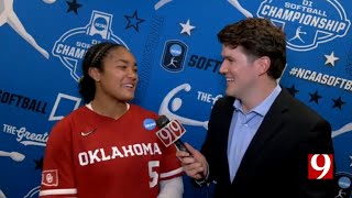 OU Softball Ella Parker Exclusive News 9 Interview