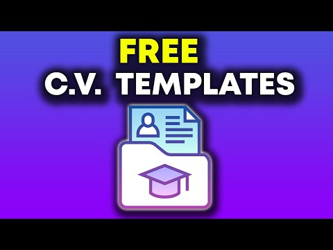 FREE C.V. Templates - Easy To Edit.