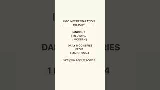 HISTORY | UGC NET PREPARATION | #ugcnet #ugcnethistory  #netugc #net2024 #ugcnetjrf #jrfhistory