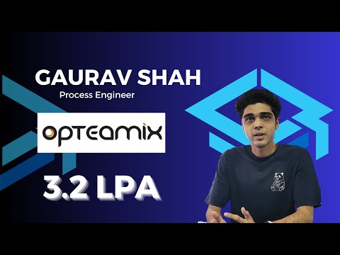 How I Landed a Job at Opteamix as a Process Engineer | Gaurav Shah's Testimonial