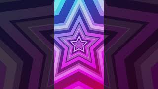 Vibrant Colorful Repeating Star Pattern Abstract Tunnel Background VJ Loops #visual #vjloops