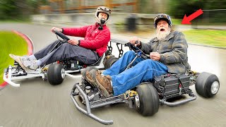 He bought an OVERPOWERED Drift Kart!