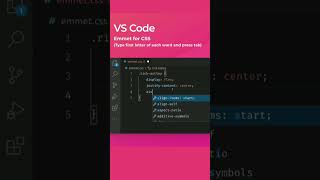 💻✨ "VS Code Emmet for CSS3: Code Faster, Smarter!" ✨💻||#shorts #shortvideo #video #fyp #ai #home #js