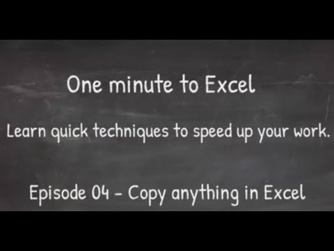 04 - Copy anything in Excel