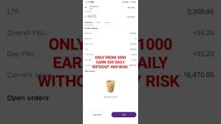1000  INVESTMENT AND EARN 200 DAILY