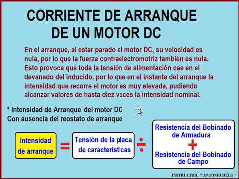 MOTOR DC   CORRIENTE DE ARRANQUE