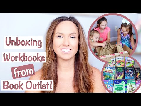 UNBOXING WORKBOOKS / ACTIVITY BOOKS | How to Homeschool with Multiple Ages / Toddlers | BOOK OUTLET